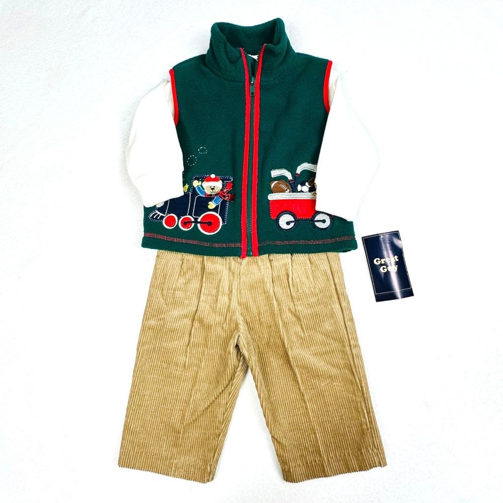 Great Guy Boys' Holiday/Winter 3-Piece Outfit - 12M - NWT
